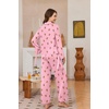 Ekouaer Womens Long Sleeve Pajamas Set Button Down Pj Sets Cute Bow Tie Pjs(Pink Bear)