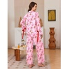 Ekouaer Womens Long Sleeve Pajamas Set Button Down Pj Sets Cute Bow Tie Pjs(Pink Gingerbread Man and Bow)