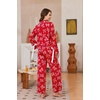 Ekouaer Womens Long Sleeve Pajamas Set Button Down Pj Sets Cute Bow Tie Pjs(Red Bow)