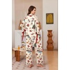 Ekouaer Womens Long Sleeve Pajamas Set Button Down Pj Sets Cute Bow Tie Pjs(Santa Claus and Bells)