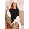 Ekouaer Womens Pajama Sets Long Sleeve Pjs with Jogger Pants Soft Sleepwear(Brown Leopard)