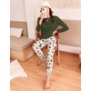 Ekouaer Womens Pajama Sets Long Sleeve Pjs with Jogger Pants Soft Sleepwear(Christmas Printed)
