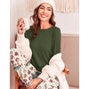 Ekouaer Womens Pajama Sets Long Sleeve Pjs with Jogger Pants Soft Sleepwear(Christmas Printed)