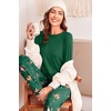 Ekouaer Womens Pajama Sets Long Sleeve Pjs with Jogger Pants Soft Sleepwear(Christmas Reindeer)