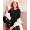 Ekouaer Womens Pajama Sets Long Sleeve Pjs with Jogger Pants Soft Sleepwear(Good Night Bow)