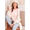 Ekouaer Womens Pajama Sets Long Sleeve Pjs with Jogger Pants Soft Sleepwear(Grey Stars)