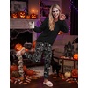 Ekouaer Womens Pajama Sets Long Sleeve Pjs with Jogger Pants Soft Sleepwear(Halloween)