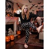 Ekouaer Womens Pajama Sets Long Sleeve Pjs with Jogger Pants Soft Sleepwear(Halloween Skull)