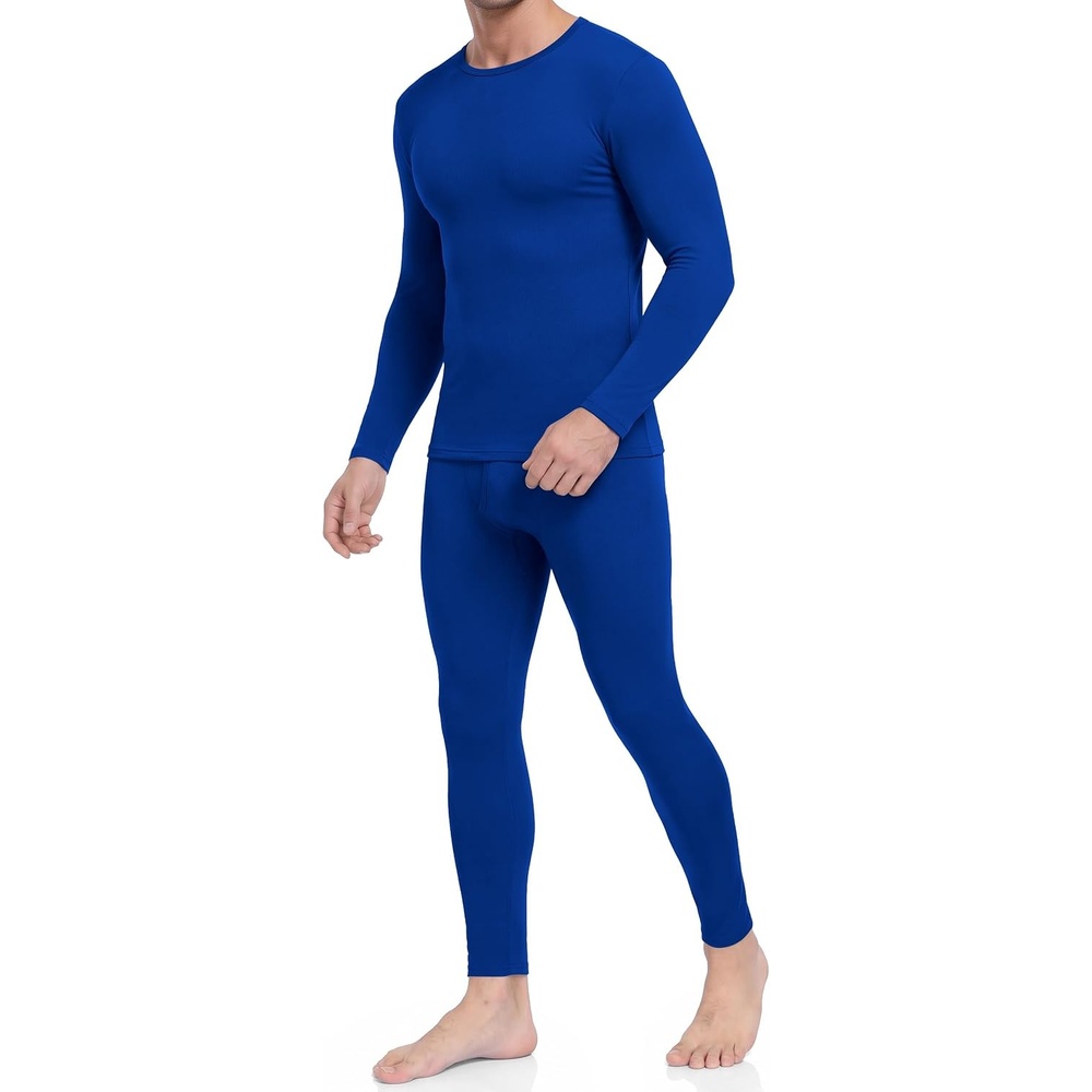 image:imageThermal Underwear for Men Long Johns Set Winter Base Layer Top and BottomRoyal Blue
