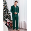 Ekouaer Men’s Pajama Sets Long Sleeve Loungewear Button Down Pjs with Pants(Green)