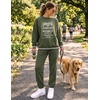 Ekouaer Women’s 2 Piece Lounge Sets Casual Matching Set 2026 Fashion Outfit(Army Green)