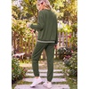 Ekouaer Women’s 2 Piece Lounge Sets Casual Matching Set 2026 Fashion Outfit(Army Green)