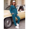 Ekouaer Women’s 2 Piece Lounge Sets Casual Matching Set 2026 Fashion Outfit(Blue Green-nope)