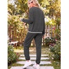 Ekouaer Women’s 2 Piece Lounge Sets Casual Matching Set 2026 Fashion Outfit(Dark Grey-nope)