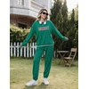 Ekouaer Women’s 2 Piece Lounge Sets Casual Matching Set 2026 Fashion Outfit(Green Merry)