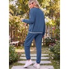Ekouaer Women’s 2 Piece Lounge Sets Casual Matching Set 2026 Fashion Outfit(Navy Blue-nope)