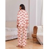 Ekouaer Womens Christmas Pajamas Silk Satin Pjs 2 Piece Striped Loungewear(Christmas Champagne Bow)