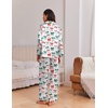 Ekouaer Womens Christmas Pajamas Silk Satin Pjs 2 Piece Striped Loungewear(Colorful Bow)
