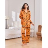 Ekouaer Womens Christmas Pajamas Silk Satin Pjs 2 Piece Striped Loungewear(Halloween)