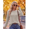Ekouaer Womens Long Sleeve Shirts Business Casual Tops Fall Winter Thermal(Apricot)