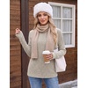 Ekouaer Womens Long Sleeve Shirts Business Casual Tops Fall Winter Thermal(Apricot)