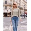 Ekouaer Womens Long Sleeve Shirts Business Casual Tops Fall Winter Thermal(Apricot)
