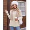 Ekouaer Womens Long Sleeve Shirts Business Casual Tops Fall Winter Thermal(Beige)