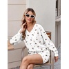 Ekouaer Womens Lounge Sets 2 Piece Long Sleeve Casual Striped Matching Set(White Wine Glass)