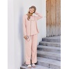 Ekouaer Womens Pajama Sets 2 Piece Striped Loungewear Soft Matching Pjs(Stripe Light Pink&white)