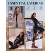 Thermal Underwear for Women Fleece Linen Long John Sets Warm Base Layer(Black/Black/White)