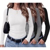 3pcs White/ Black/ Light Gray