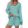 Green White Stripe