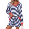 Navy White Stripe
