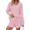 Pink White Stripe