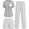 Striped-light Grey