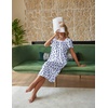 Ekouaer Cotton Long Nightgowns for Women Vintage House Dress with Pockets(Blue Floral)