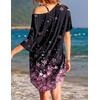 Ekouaer Cotton Nightgowns for Women Oversized Sleep Shirt Tshirt Night Gown(Cherry Blossoms)