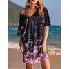 Ekouaer Cotton Nightgowns for Women Oversized Sleep Shirt Tshirt Night Gown(Cherry Blossoms)