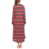 Ekouaer Nightgowns for Women Long Sleeve Winter Night Gown with Pockets(Christmas Red)