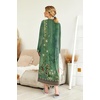 Ekouaer Nightgowns for Women Long Sleeve Winter Night Gown with Pockets(Green Floral)