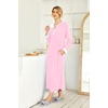 Ekouaer Nightgowns for Women Long Sleeve Winter Night Gown with Pockets(Light Pink)