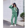 Ekouaer Pajamas for Women Set Long Sleeve Pjs Soft 2 Piece Cozy Loungewear(Green)