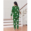 Ekouaer Pajamas for Women Set Long Sleeve Pjs Soft 2 Piece Cozy Loungewear(Green Christmas)