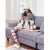 Ekouaer Pajamas for Women Set Long Sleeve Pjs Soft 2 Piece Cozy Loungewear(Heart Pink Black Plaid)