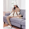 Ekouaer Pajamas for Women Set Long Sleeve Pjs Soft 2 Piece Cozy Loungewear(Khaki)