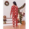Ekouaer Pajamas for Women Set Long Sleeve Pjs Soft 2 Piece Cozy Loungewear(Red Christmas)