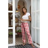Ekouaer Womens Pajama Pants Lounge Pants Soft Drawstring Pj Bottoms(Red Plaid)