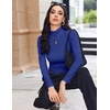 Turtleneck Tops for Women Long Sleeve Base Layer Thermal Underwear Shirts(Royal Blue)