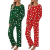 Green Christmas  Red Snowman