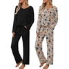 Khaki Floral black